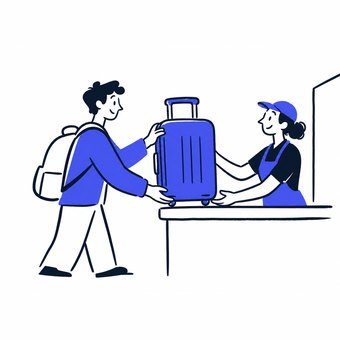 Remise d'une valise à un point partenaire